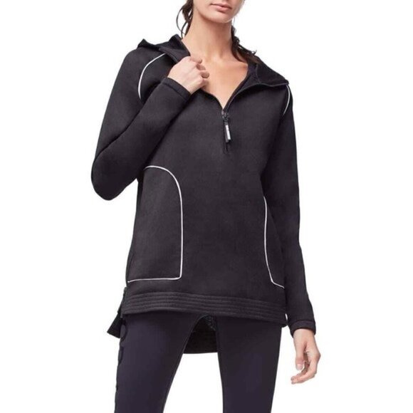 ♥️ GOOD AMERICAN Performance Full Zip Up Hooded Jacket - Picture 1 of 6